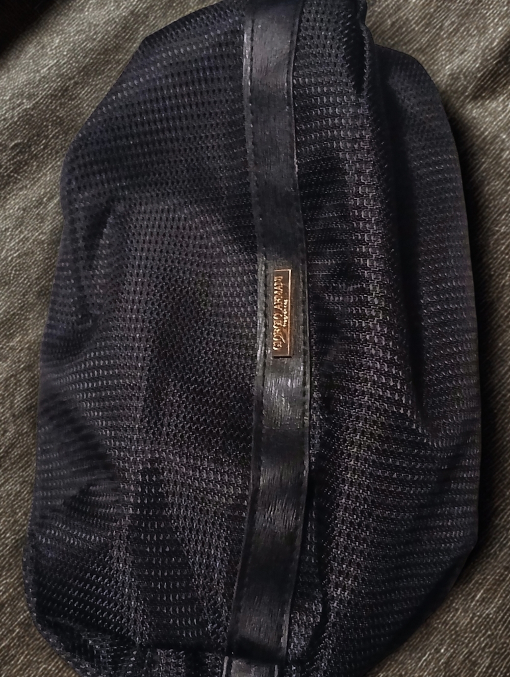 NEW Giorgio Armani Black Cosmetics Toiletries Bag NWOT New